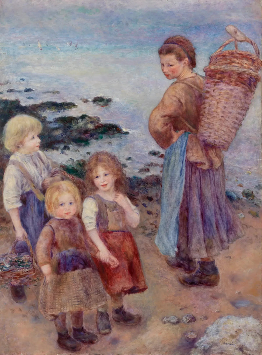 Les pêcheuses de moules à Berneval - Pierre-Auguste Renoir