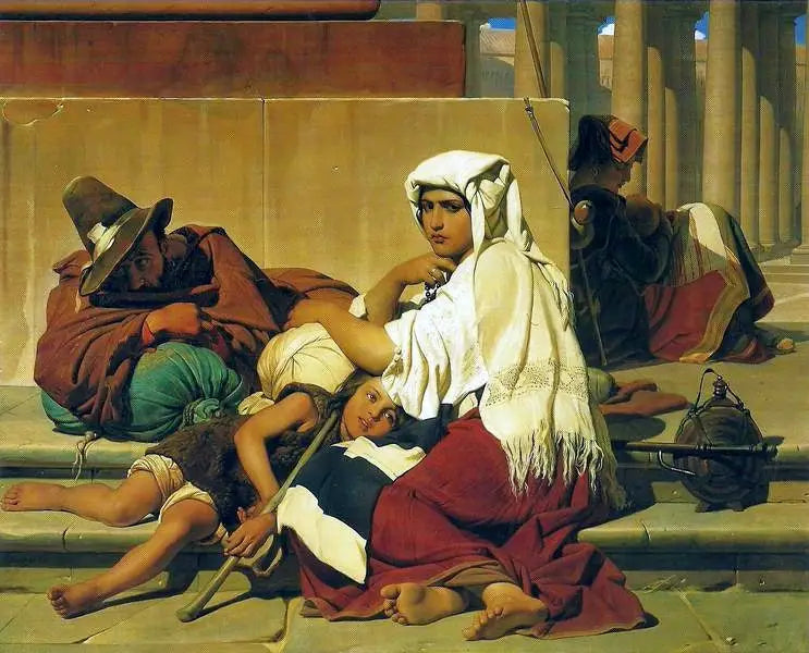 Les pèlerins à Rome - Paul Delaroche