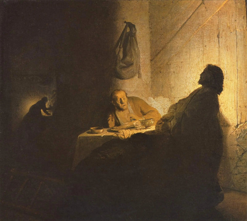 Les pèlerins d'Emmaüs - Rembrandt