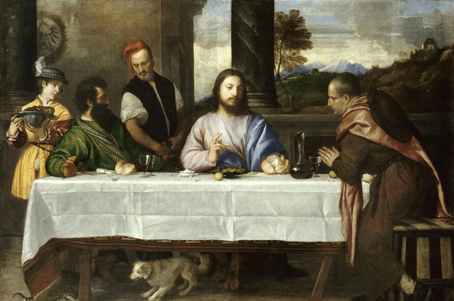 Les Pèlerins d'Emmaüs - Titian
