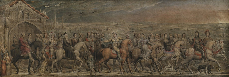 Les pèlerins de Canterbury - William Blake