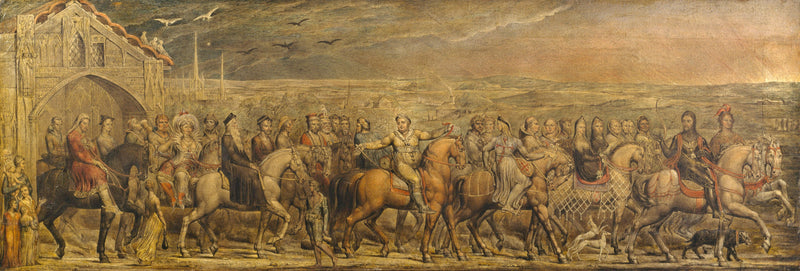 Les pèlerins de Canterbury - William Blake