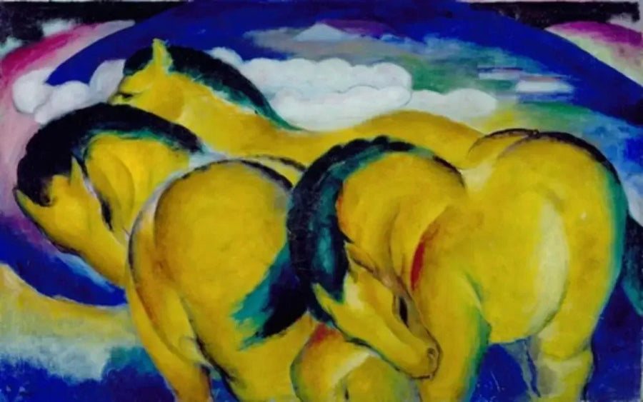 Les Petits Chevaux jaunes - Franz Marc