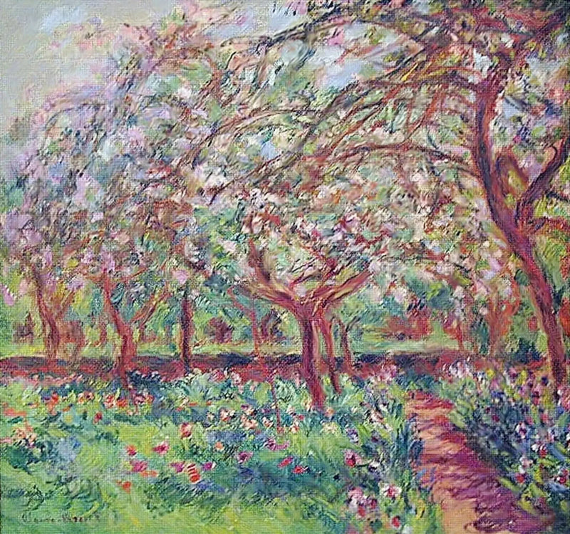 Les pommiers en fleurs - Claude Monet