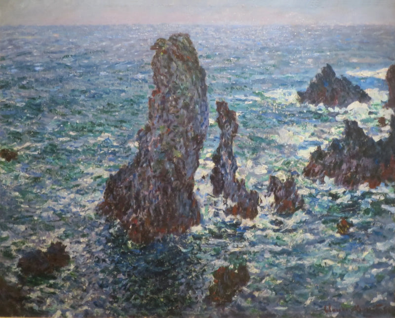 Les Pyramides de Port-Coton, mer sauvage - Claude Monet