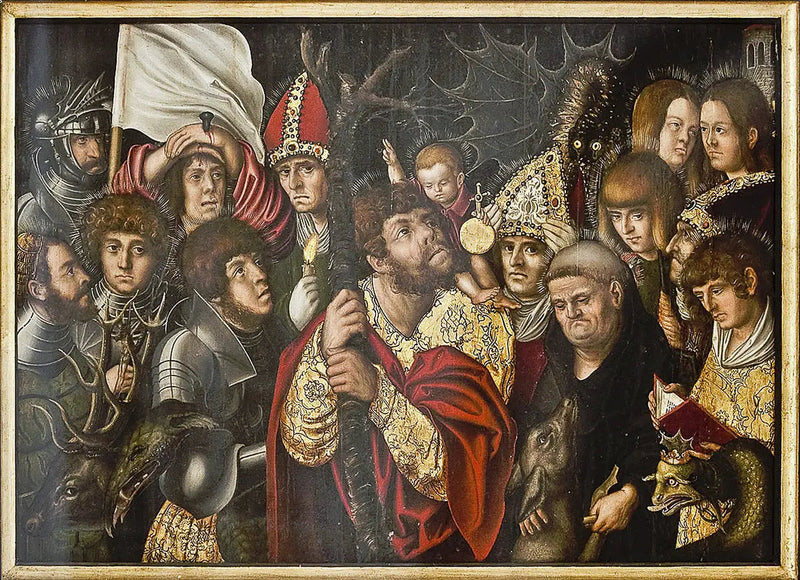 Les quatorze aides dans le besoin - Lucas Cranach the Elder