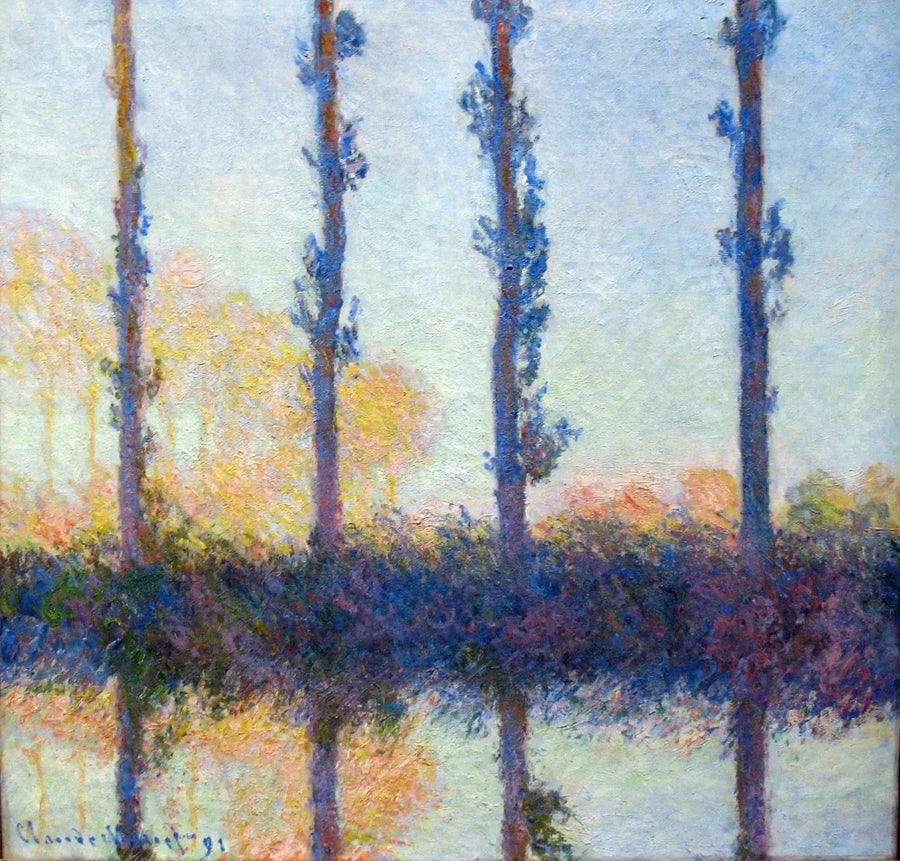 Les quatre arbres - Claude Monet