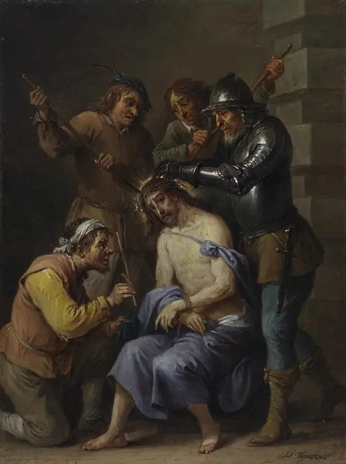 Les quinze secrets du rosaire : le couronnement d'épines du Christ - David Teniers le Jeune