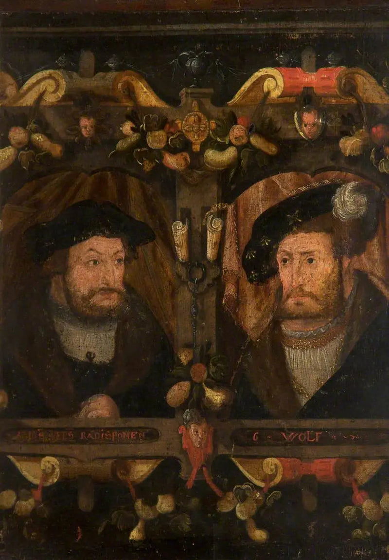 Les réformateurs Radisponen et G. Wolf (Frédéric « le Sage », 1463-1525, et Jean Ier, « le Constant », 1468-1532) - Lucas Cranach the Elder