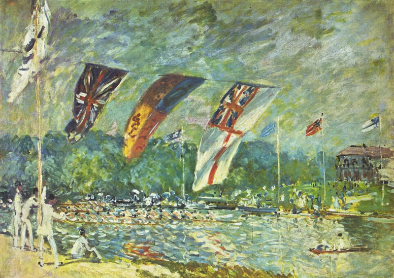 Les Régates à Molesey - Alfred Sisley