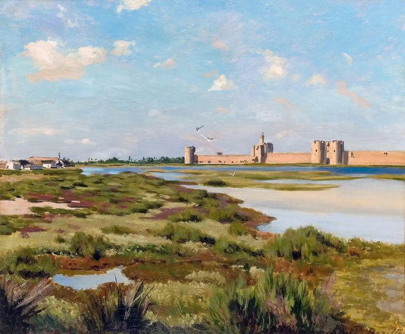 Les Remparts d'Aigues-Mortes - Frédéric Bazille