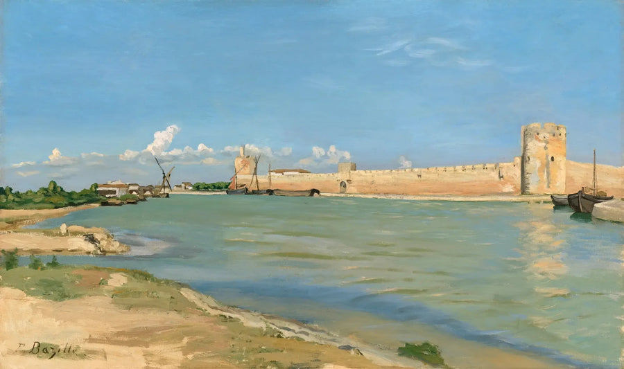 les remparts d'Aigues-Mortes - Frédéric Bazille