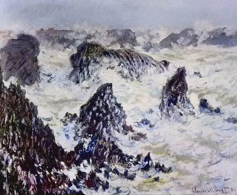 Les rochers de Belle-Île - Claude Monet
