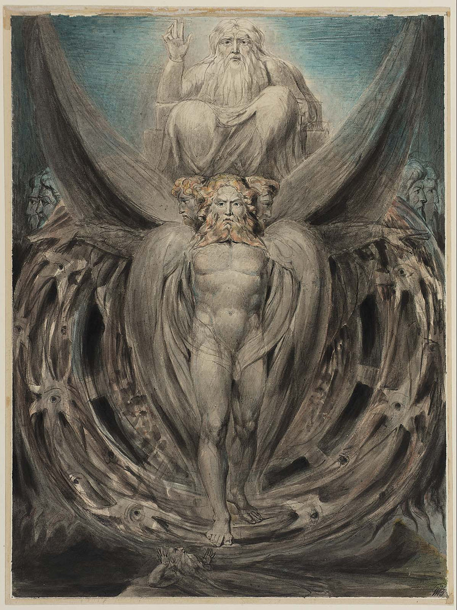 Les roues d'Ézéchiel - William Blake