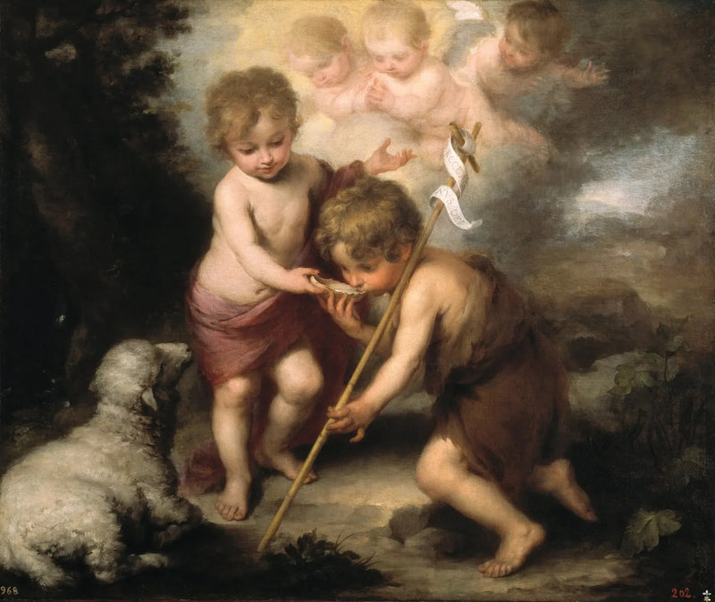 Les Saints Enfants avec une Coquille - Bartolomé Esteban Murillo
