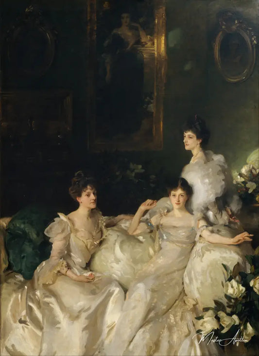 Les Sœurs Wyndham - John Singer Sargent - Reproductions de tableaux et peintures haut de gamme