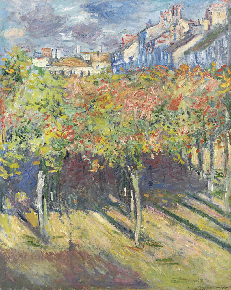 Les Tilleuls à Poissy - Claude Monet