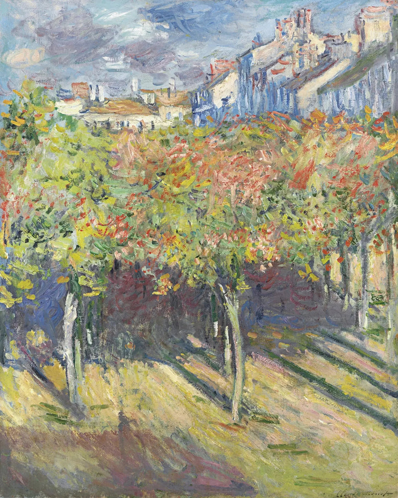 Les Tilleuls à Poissy - Claude Monet