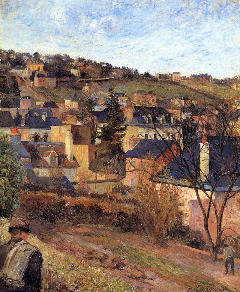 Les toits bleus, Rouen - Paul Gauguin