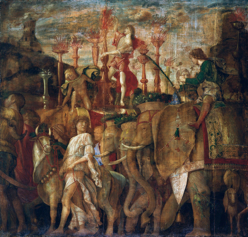 Les Triomphes de César : 5. Les Éléphants - Andrea Mantegna