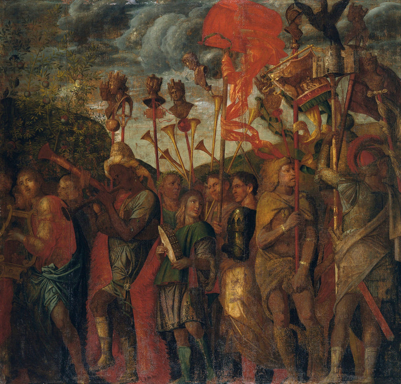 Les Triomphes de César : 8. Les Musiciens - Andrea Mantegna