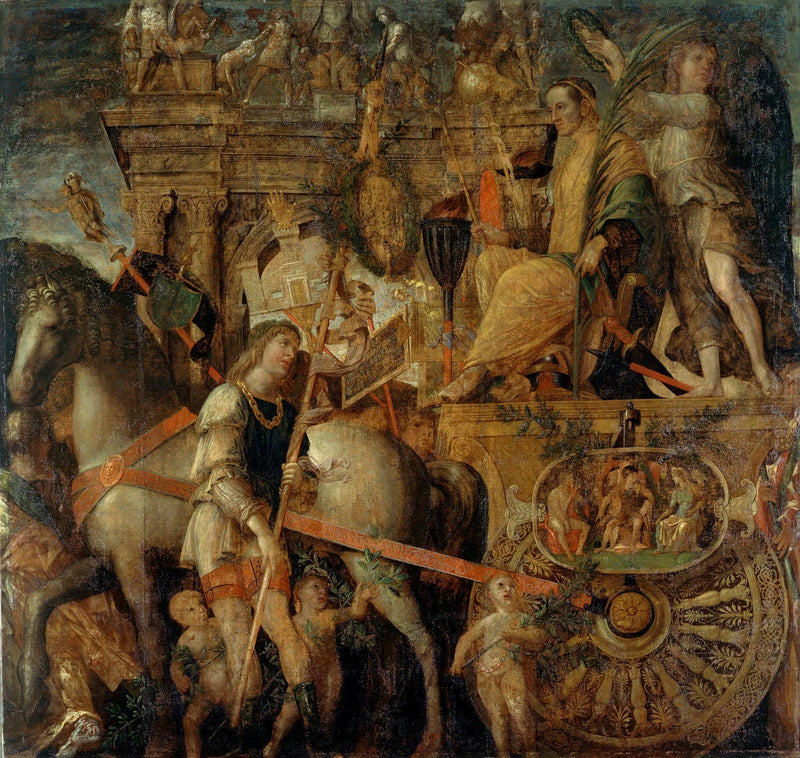 Les Triomphes de César : 9. César sur son char - Andrea Mantegna
