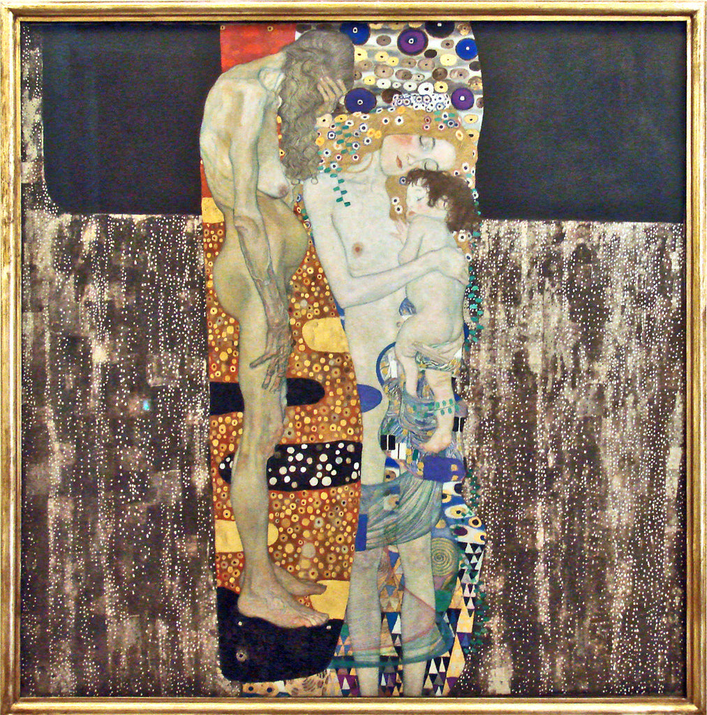 Reproduction du tableau « Les Trois Âges de la femme - Gustav Klimt » par Alpha Reproduction en peinture à l’huile