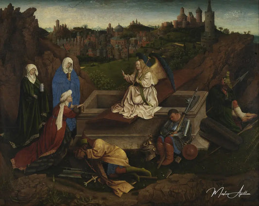 Les trois maries au tombeau - Jan Van Eyck - Reproductions de tableaux et peintures haut de gamme