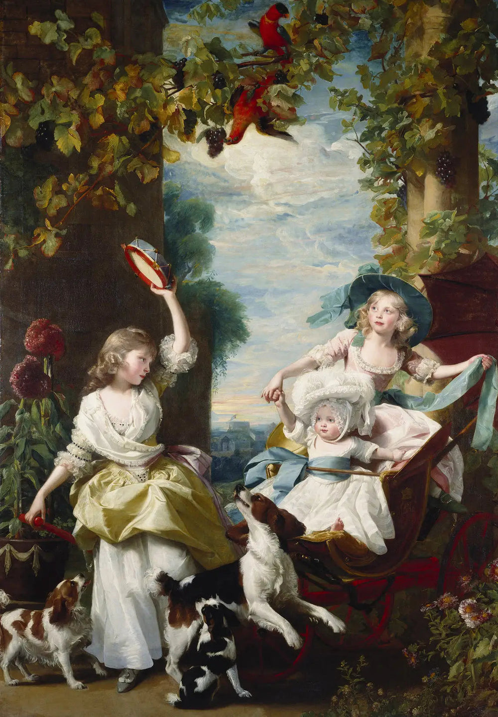 Les trois plus jeunes filles de George III - John Singleton Copley image 1 reproduction de peinture à l’huile
