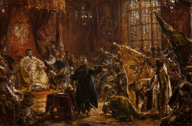 Les tsars Chouïski amenés par Żółkiewski au Sejm de Varsovie devant Zygmunt III - Jan Matejko