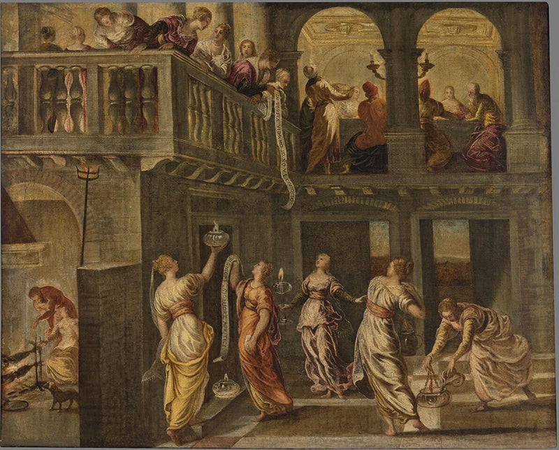 Les Vierges sages et les Vierges folles - Jacopo Tintoretto