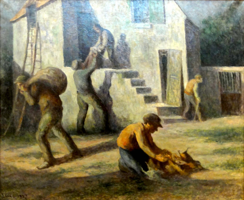 Les voleurs de poulet - Maximilien Luce