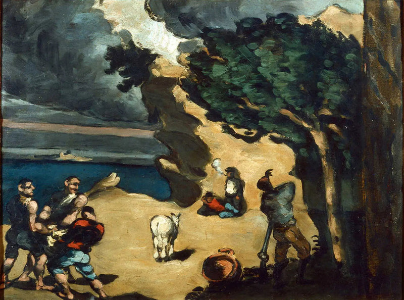 Les Voleurs et l'âne - Paul Cézanne