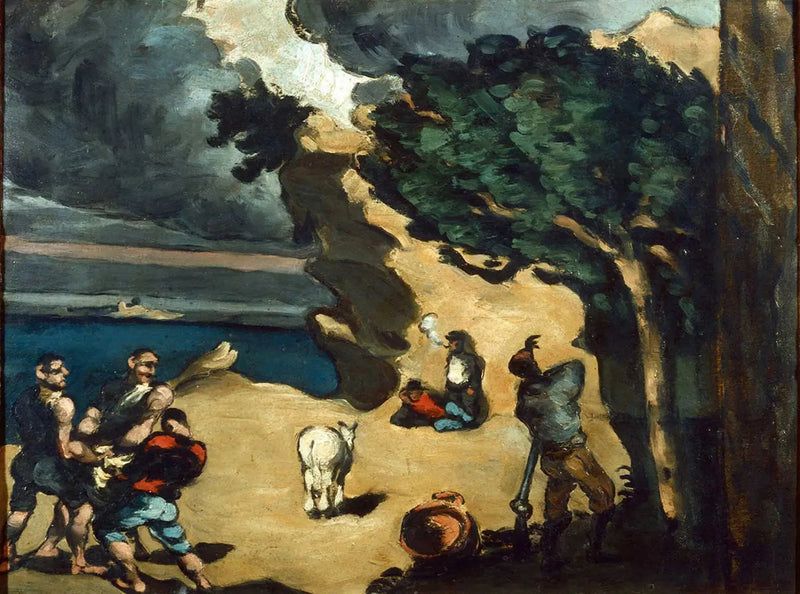 Les Voleurs et l'âne - Paul Cézanne