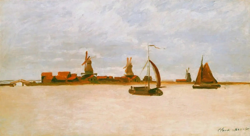 Les Voorzaan et les Westerhem - Claude Monet