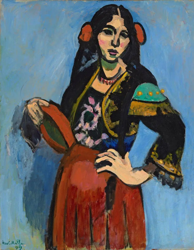 L'Espagnole au tambourin - Henri Matisse