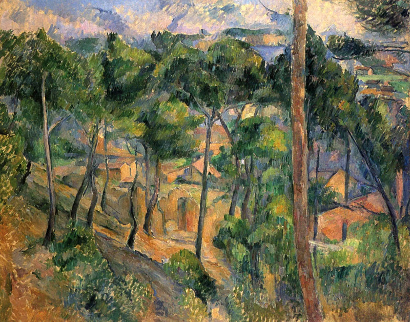 L'Estaque vu à travers les pins - Paul Cézanne