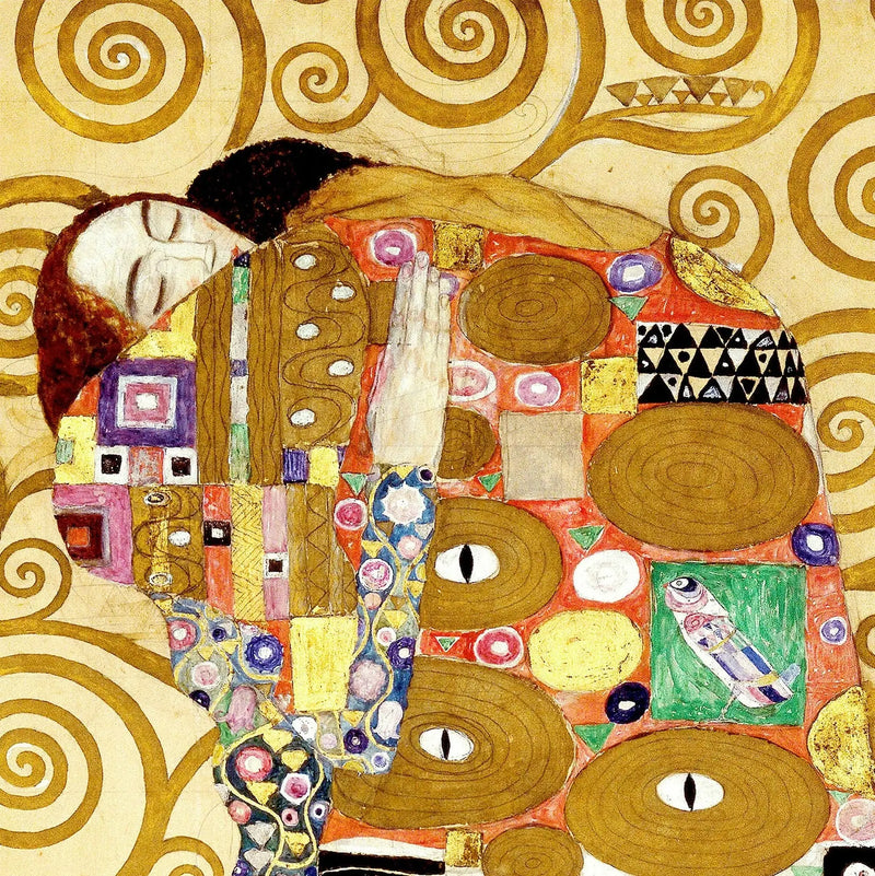 🤝 L'Étreinte (Détail de L'Arbre de Vie) – Gustav Klimt (vers 1905-1909)
