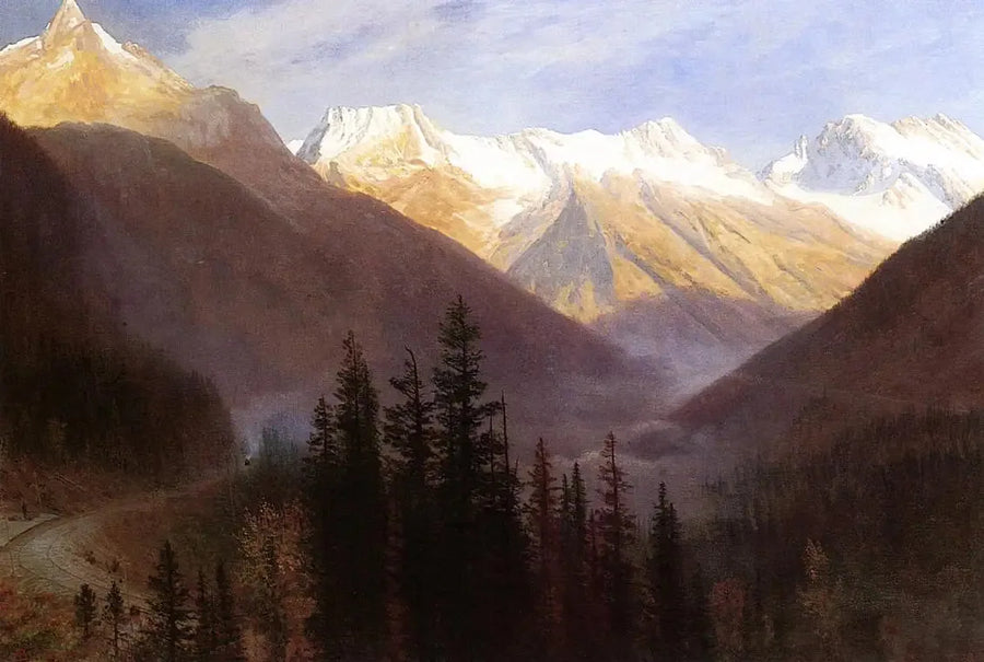 Lever de soleil à Glacier Station - Albert Bierstadt
