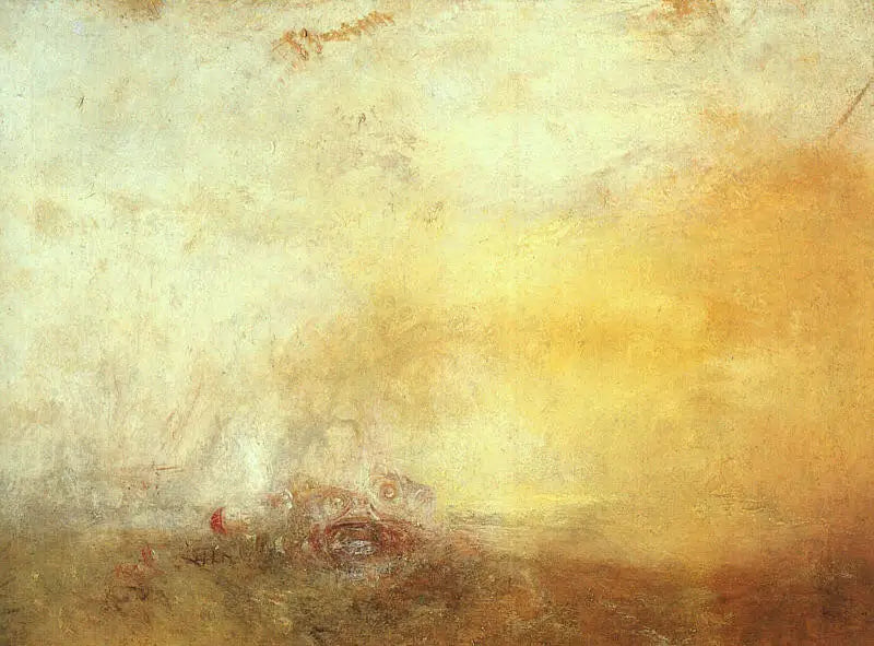Lever de soleil avec monstres marins - J. M. W. Turner