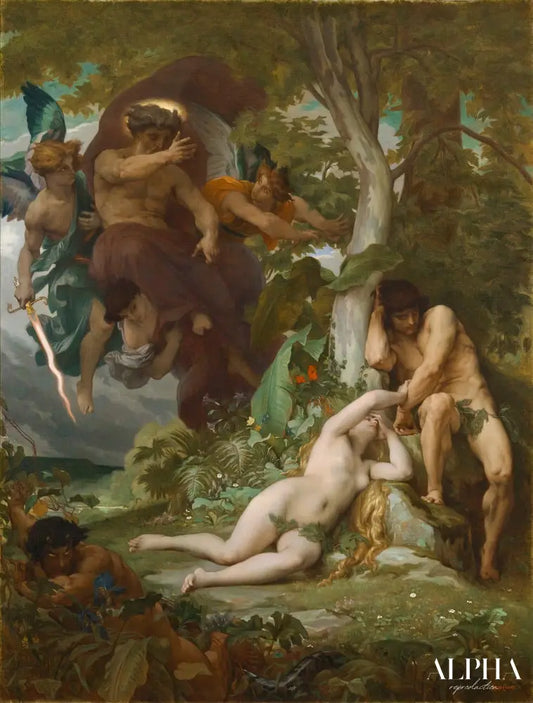 L’expulsion d’Adam et Eve du jardin du Paradis - Alexandre Cabanel Reproductions de tableaux à la peinture à l’huile