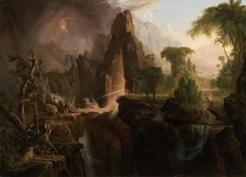 L'Expulsion du jardin d'Éden - Thomas Cole