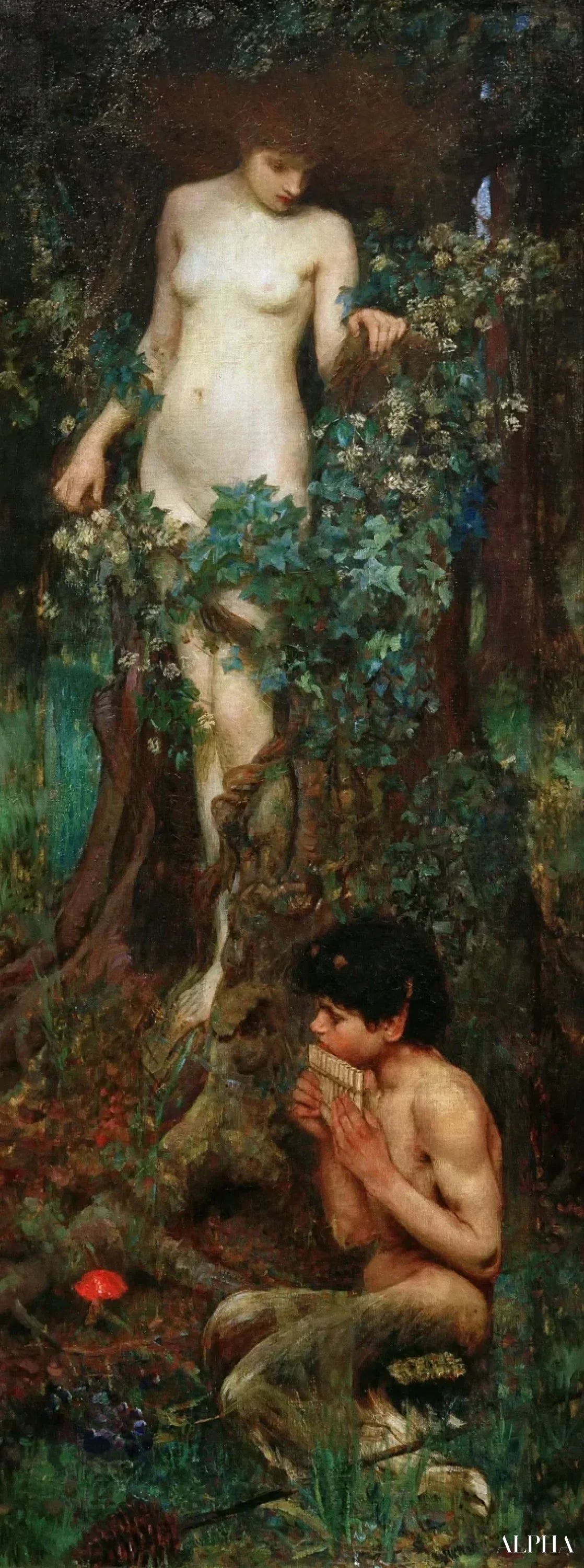Reproduction du tableau « L'Hamadryade - John William Waterhouse » par Alpha Reproduction en peinture à l’huile
