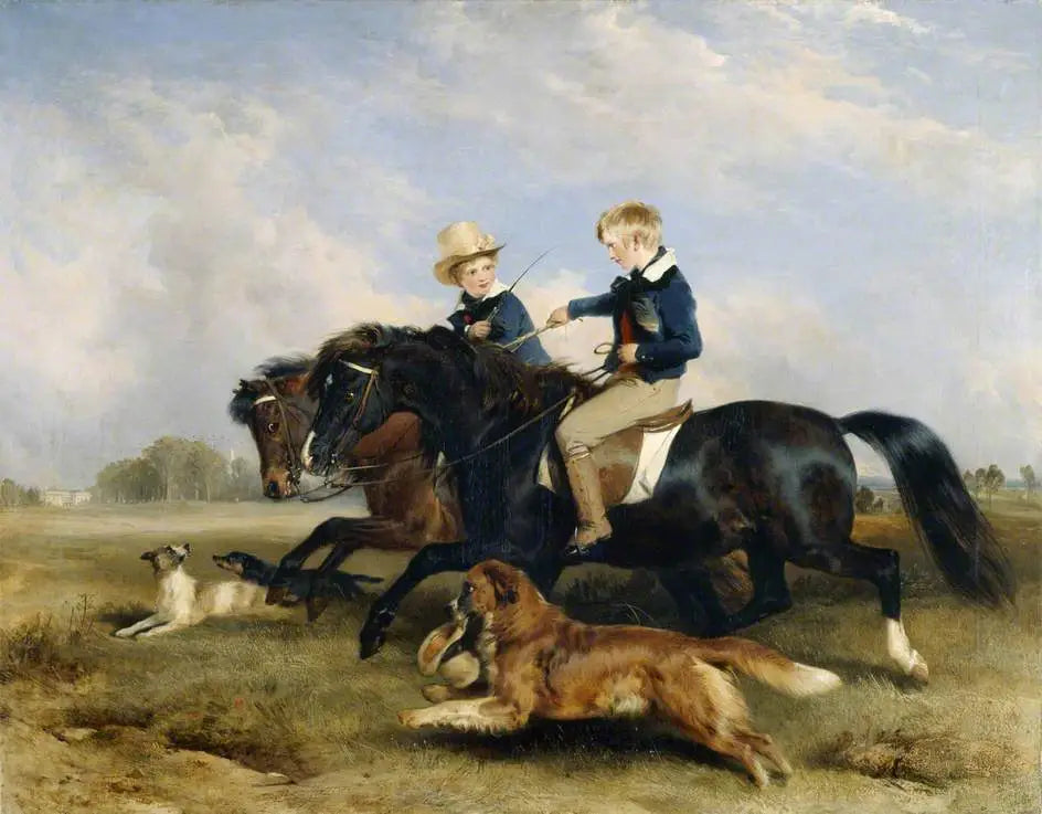 L’honorable E. S. Russell et son frère - Edwin Henry Landseer - Alpha Reproduction