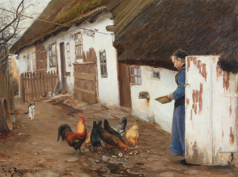 L'hospice de Lille Næstved. - H. A. Brendekilde