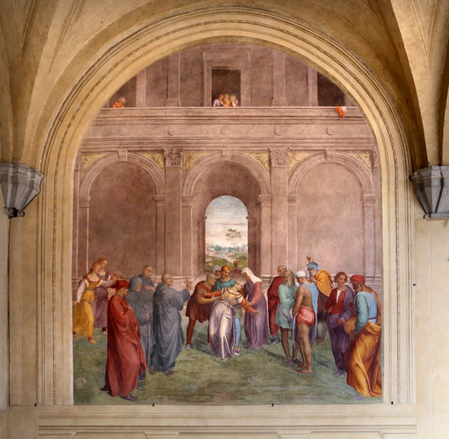 Libération de la femme possédée par le diable - Andrea del Sarto