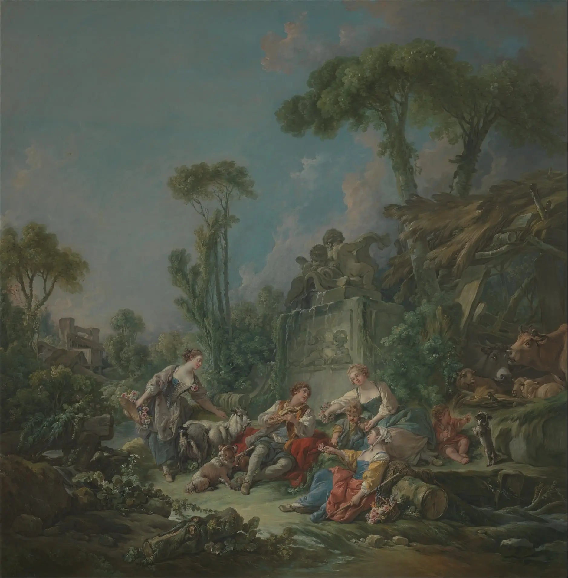 L’idylle du berger - François Boucher - Alpha Reproduction