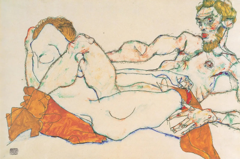 Liebespaar - Egon Schiele