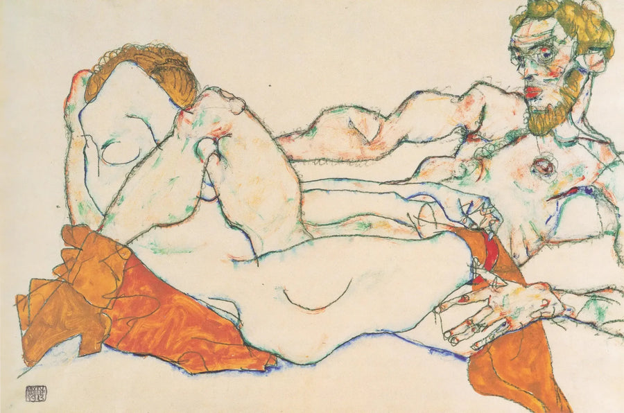 Liebespaar - Egon Schiele