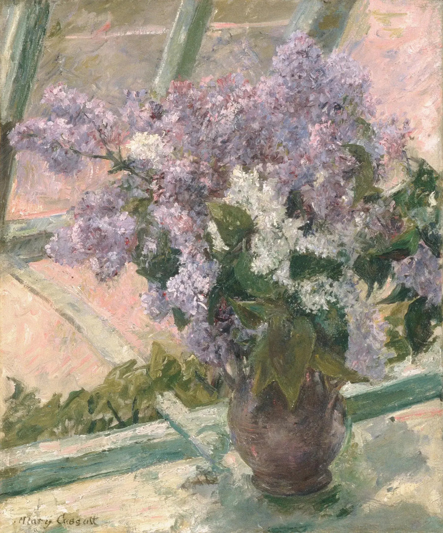 Lilas à une fenêtre - Mary Cassatt
